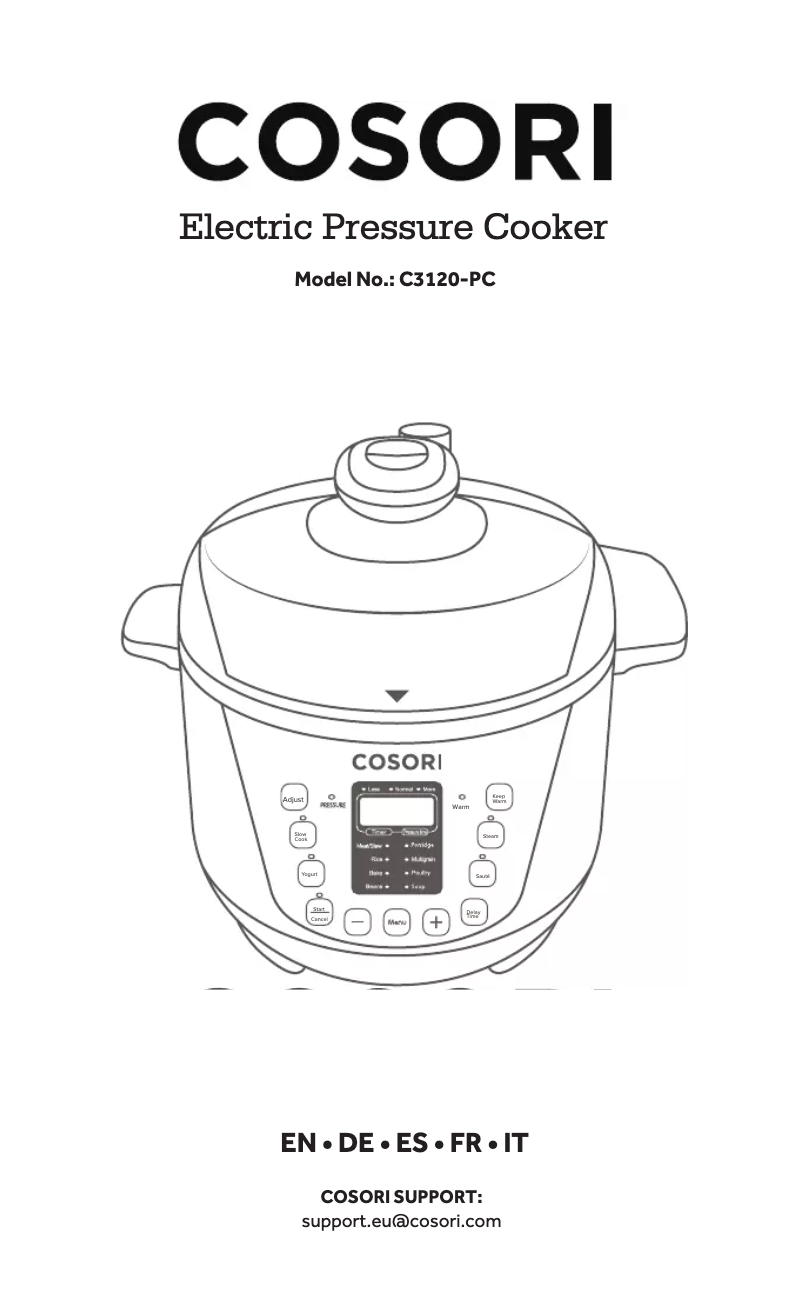 Page n°1 - Manuel utilisateur Cosori C3120-PC