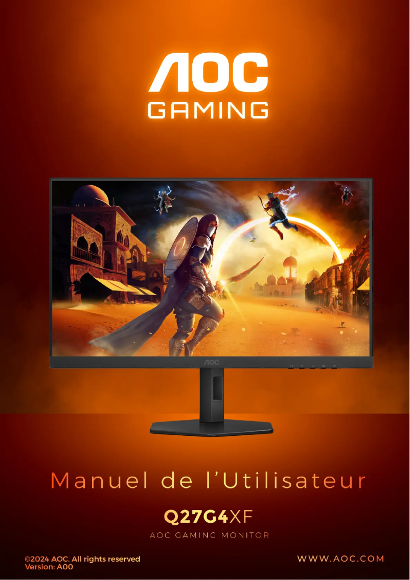 Image de la première page du manuel de l'appareil Q27G4XF