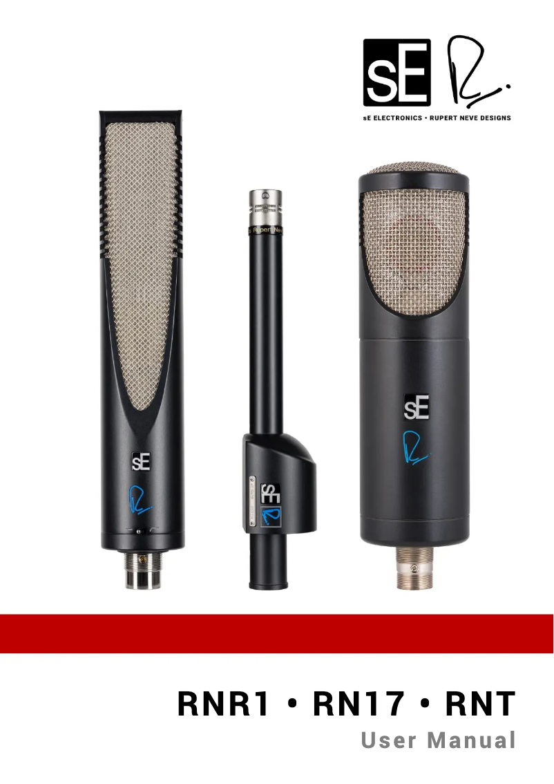 Page 1 de la notice Manuel utilisateur SE Electronics RN17