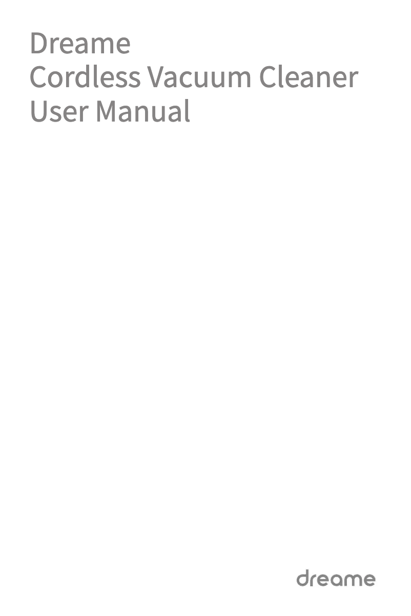 Page 1 de la notice Manuel utilisateur Dreame T20