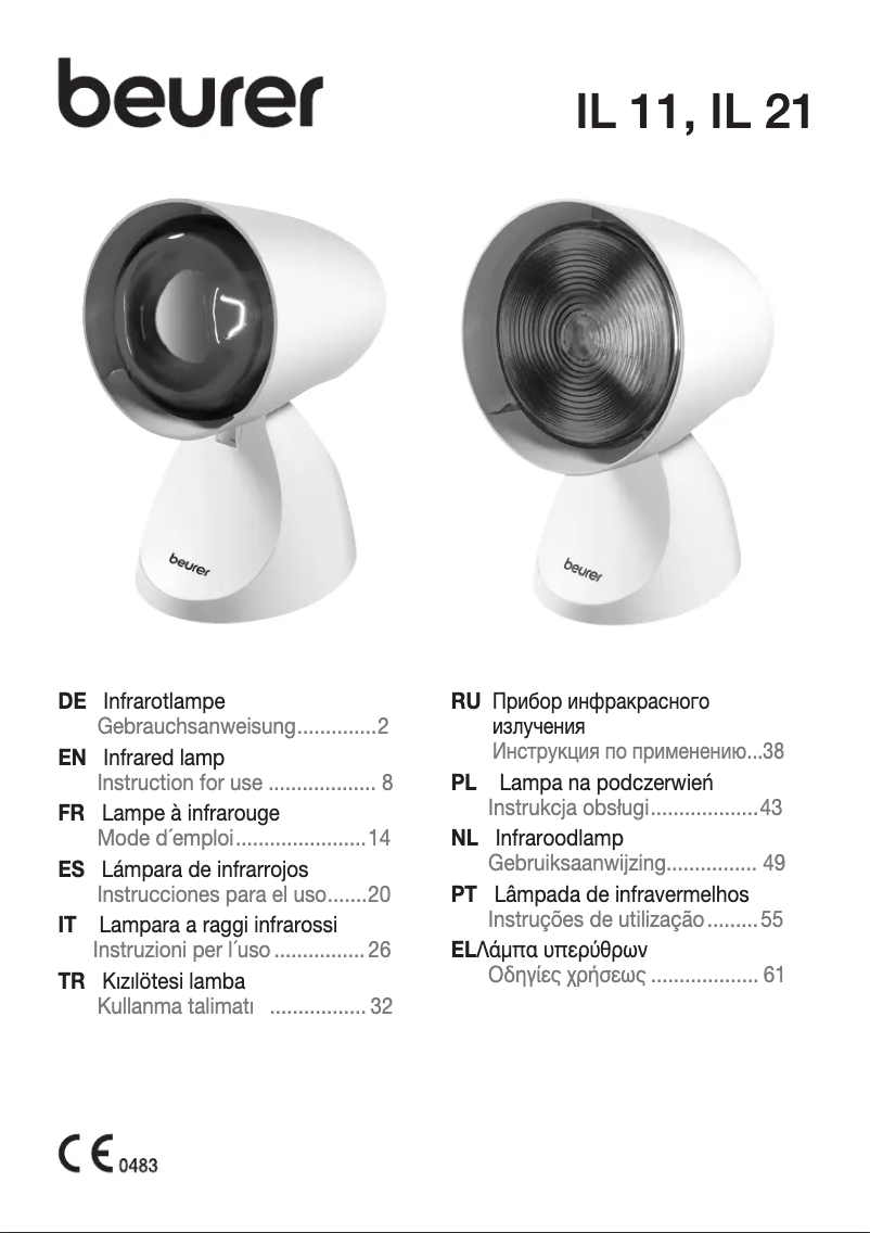 Page 1 de la notice Manuel utilisateur Beurer IL 21