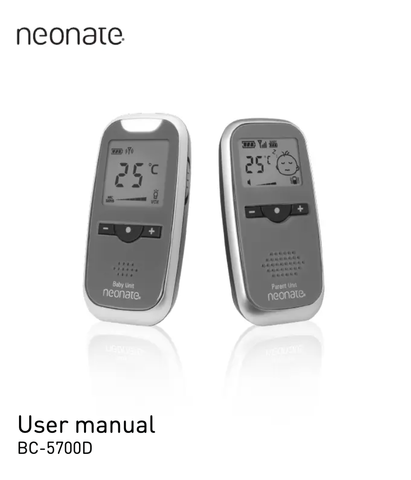 Page 1 de la notice Manuel utilisateur Neonate BC-5700D