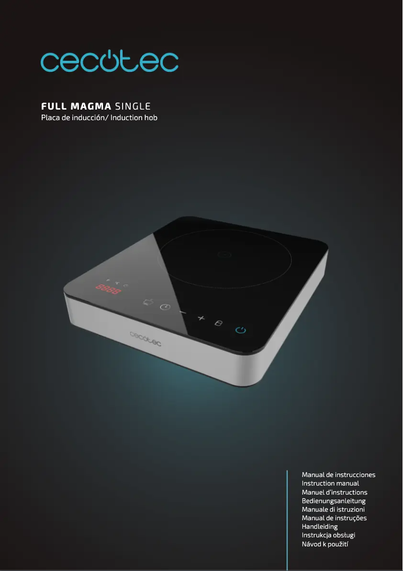 Page 1 de la notice Manuel utilisateur Cecotec Full Magma Single