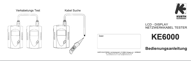 Page n°1 - Manuel utilisateur Kurth Electronic KE6x01