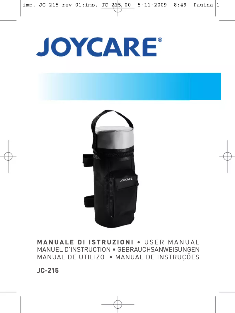 Page n°1 - Manuel utilisateur Joycare JC-215G