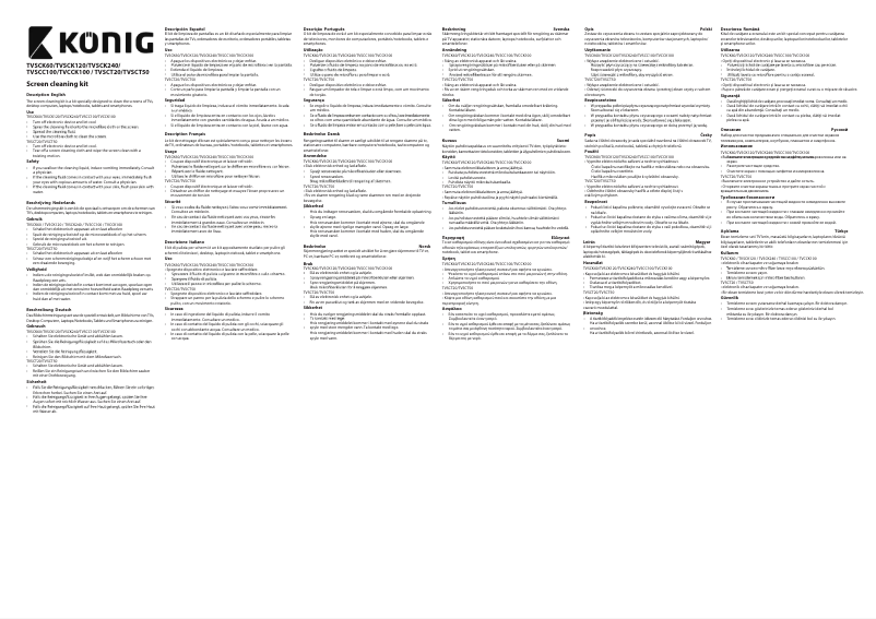 Page 1 de la notice Manuel utilisateur Konig TVSCK240