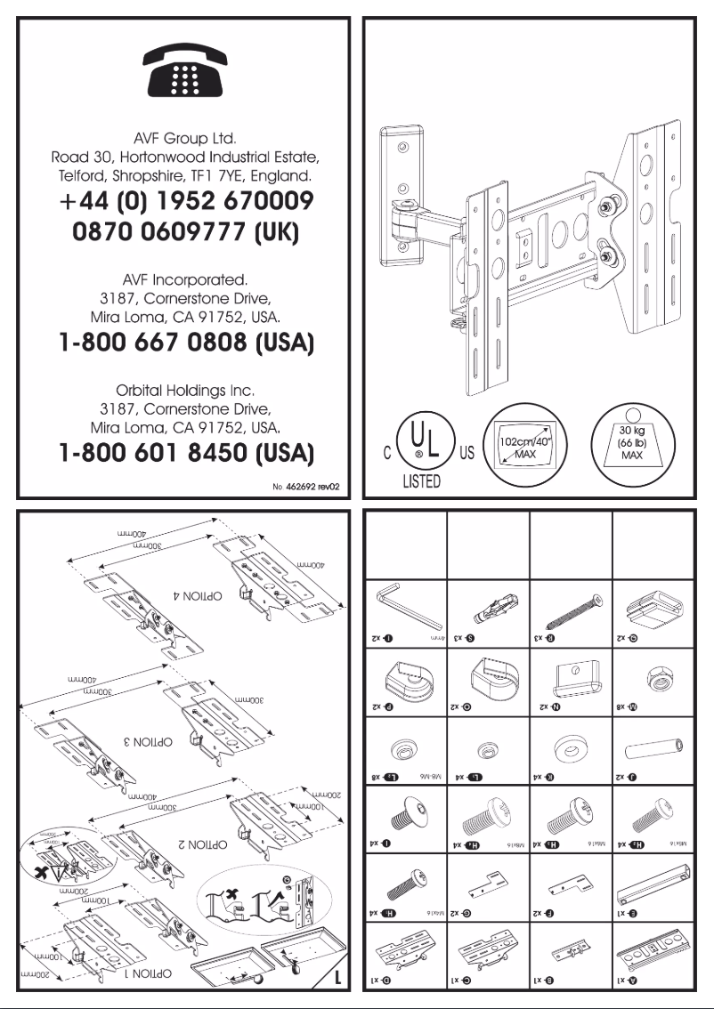 Page 1 de la notice Manuel utilisateur AVF EL403B-A