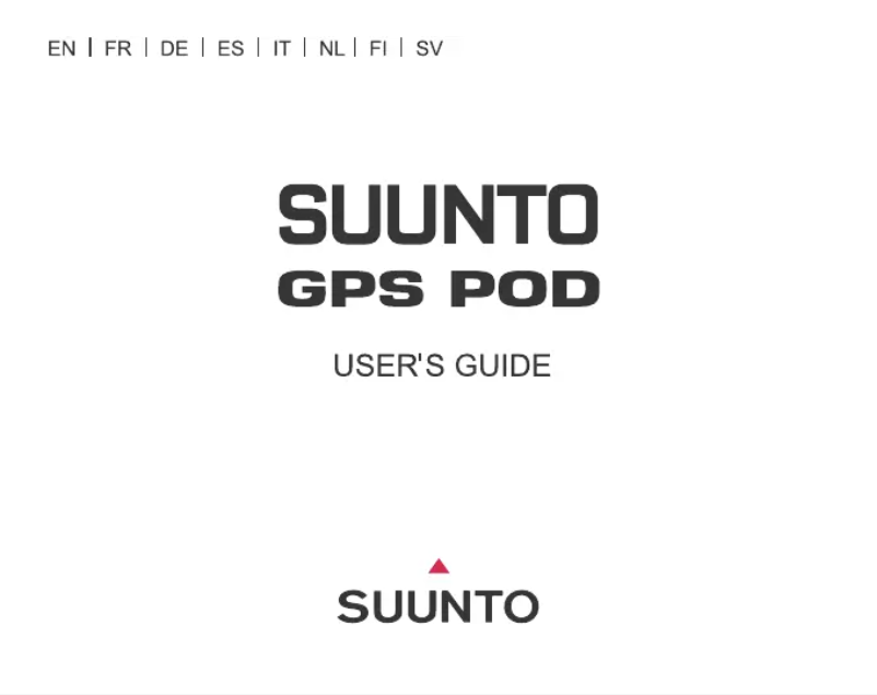 Página 1 del manual Manual de usuario Suunto GPS POD