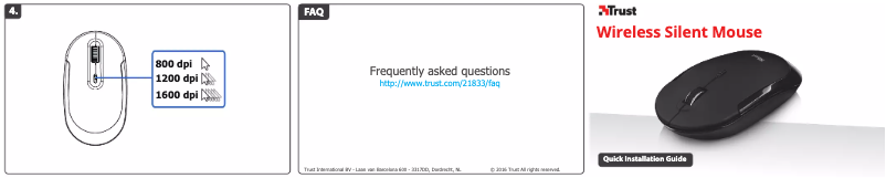 Page 1 de la notice Manuel utilisateur Trust Mute 21833