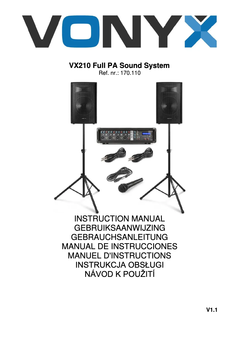 Image de la première page du manuel de l'appareil VX210