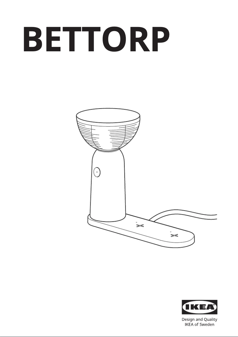 Page 1 de la notice Manuel utilisateur Ikea BETTORP 205.045.42