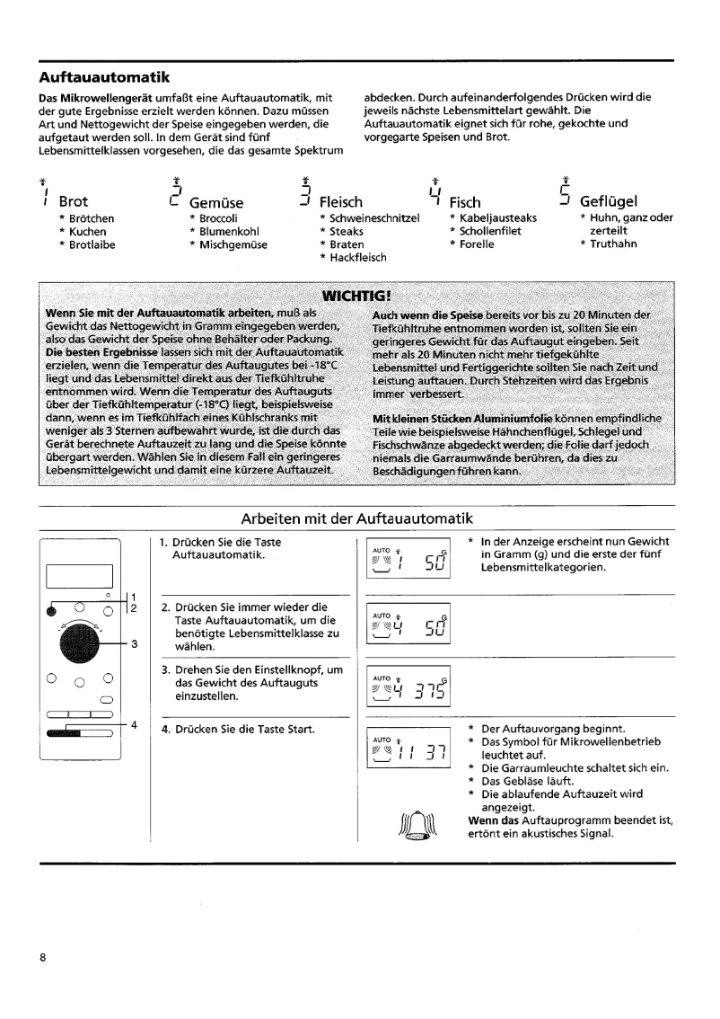 Page 1 de la notice Manuel utilisateur Bauknecht MCCD 2920 BR