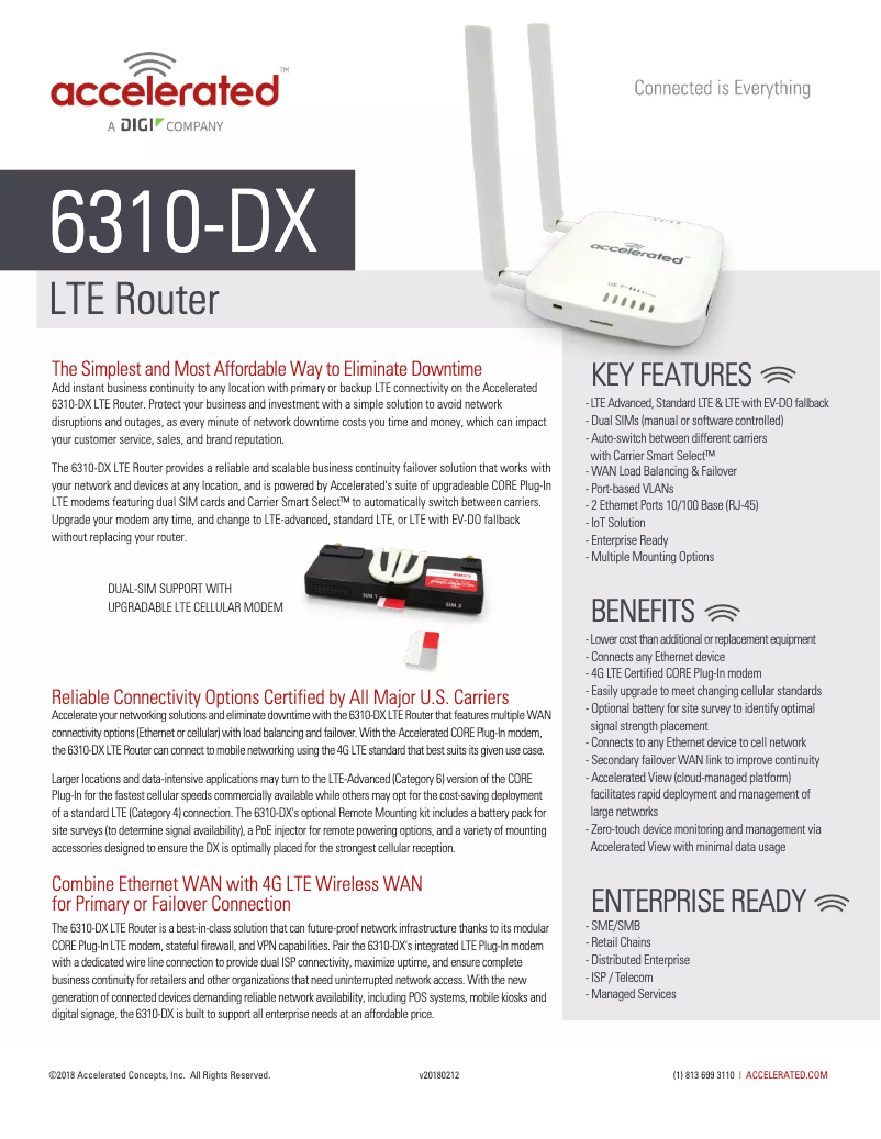 Page n°1 - Manuel utilisateur Digi ASB-6310-DX04-OUS