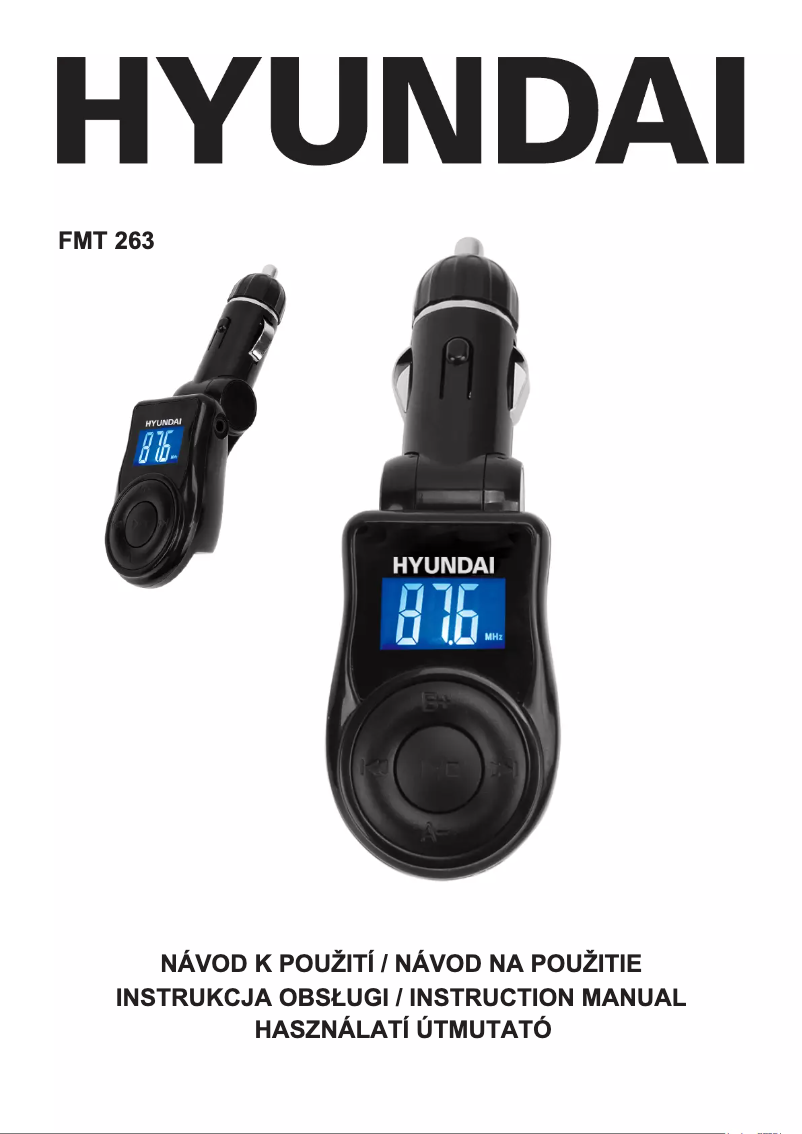 Image de la première page du manuel de l'appareil FMT 263
