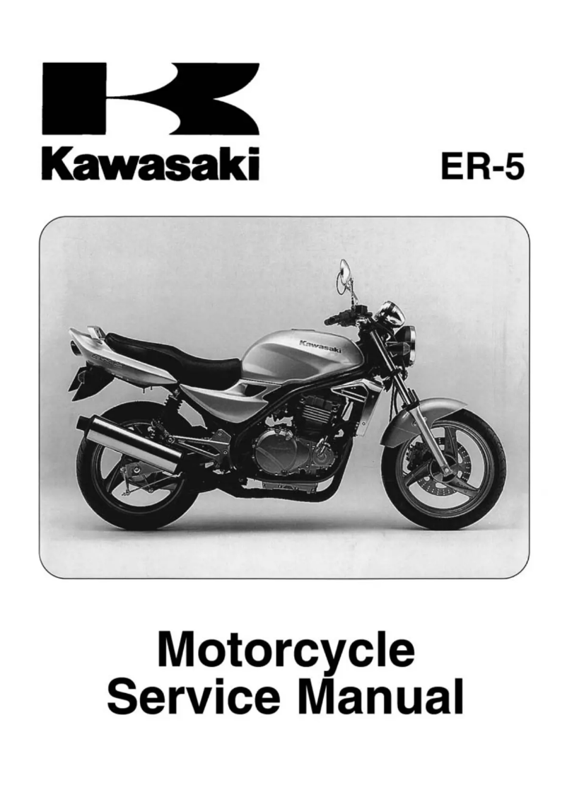 Page 1 de la notice Manuel utilisateur Kawasaki ER-5 (2001)
