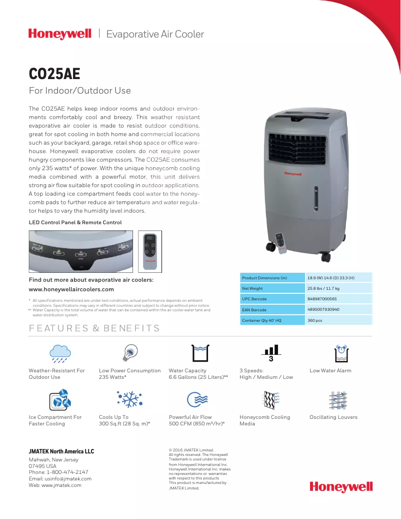 Image de la première page du manuel de l'appareil CO25AE