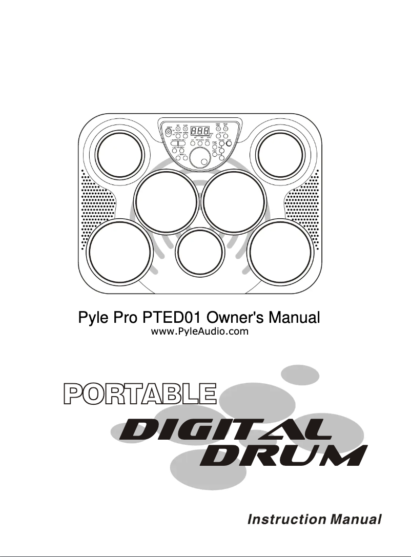 Image de la première page du manuel de l'appareil PTED01