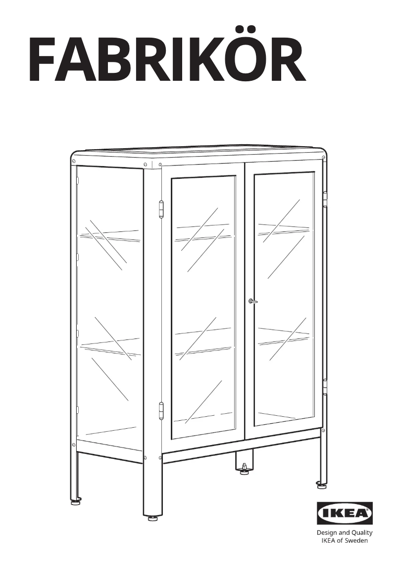 Page 1 de la notice Manuel utilisateur Ikea FABRIKÖR 804.601.25