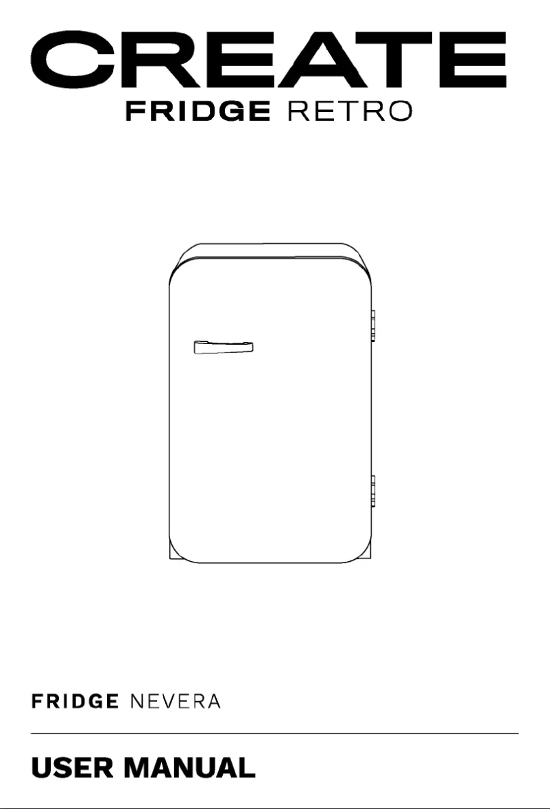 Image de la première page du manuel de l'appareil RETRO FRIDGE 107L