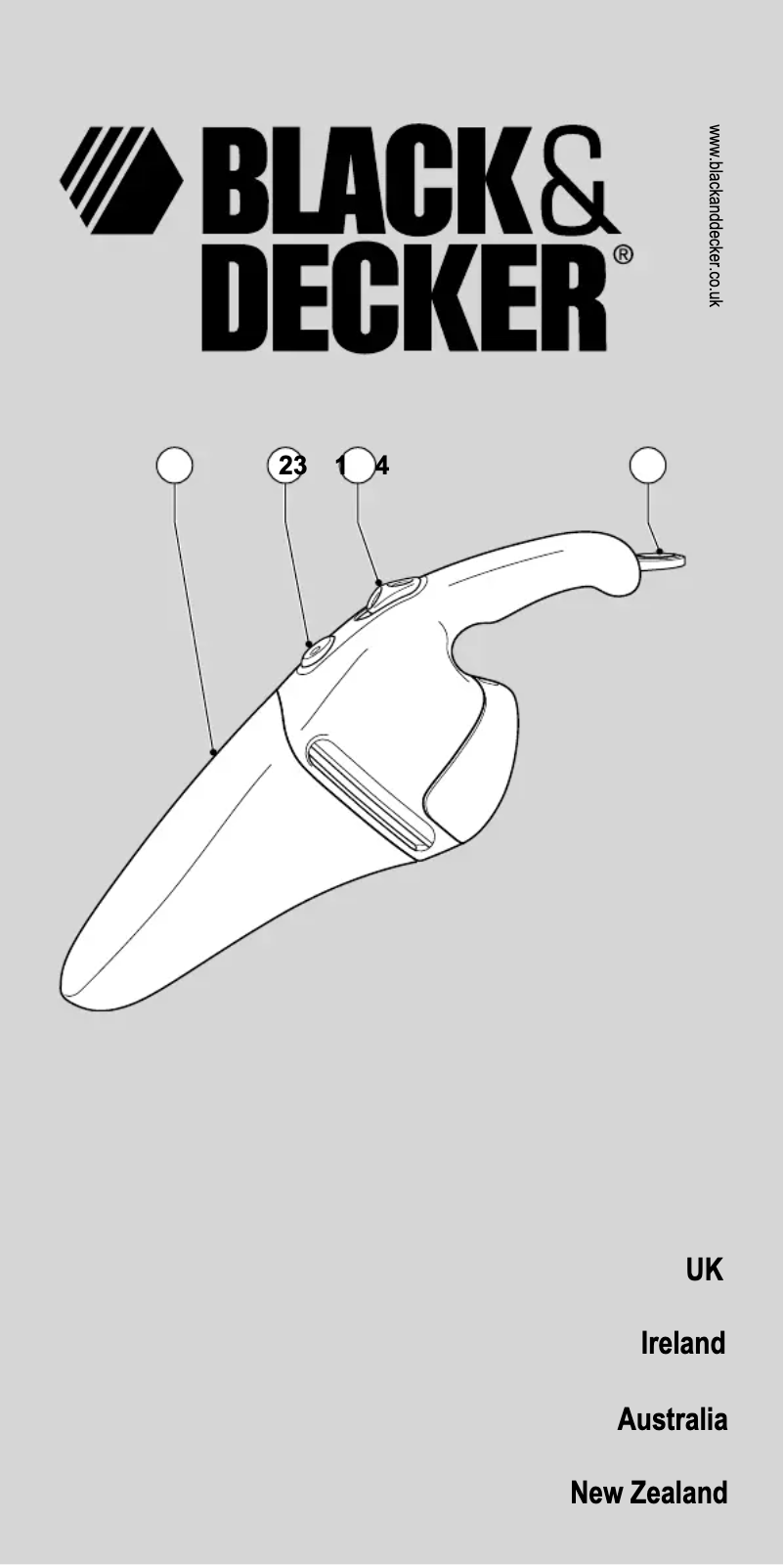 Page 1 de la notice Manuel utilisateur Black & Decker V2405