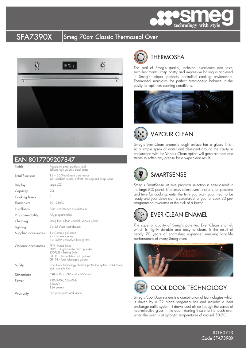 Image de la première page du manuel de l'appareil SFA7390X