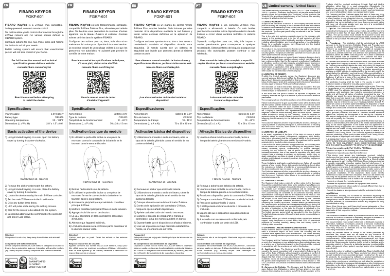 Image de la première page du manuel de l'appareil FGKF-601