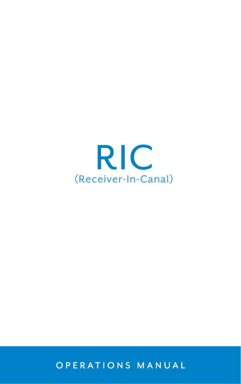 Image de la première page du manuel de l'appareil A4 RIC