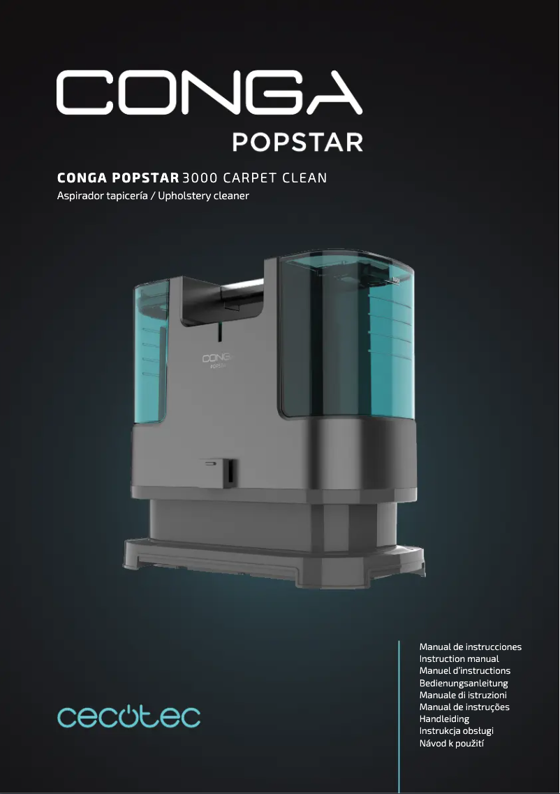 Page n°1 - Manuel utilisateur Cecotec Conga 3000 Carpet&Clean L