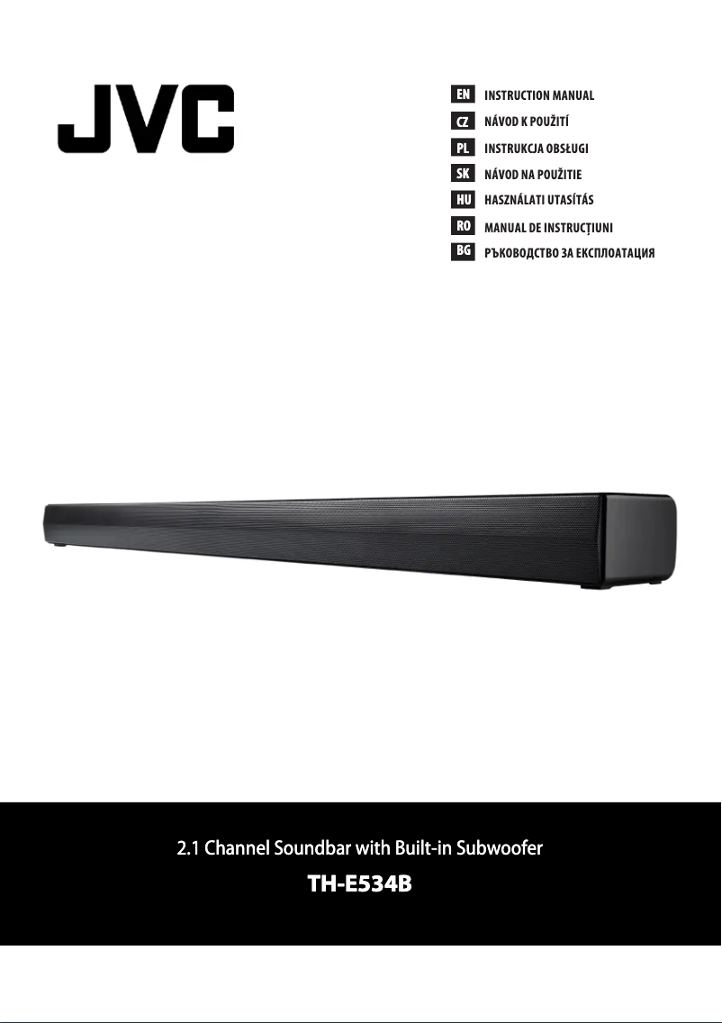 Image de la première page du manuel de l'appareil TH-E534B