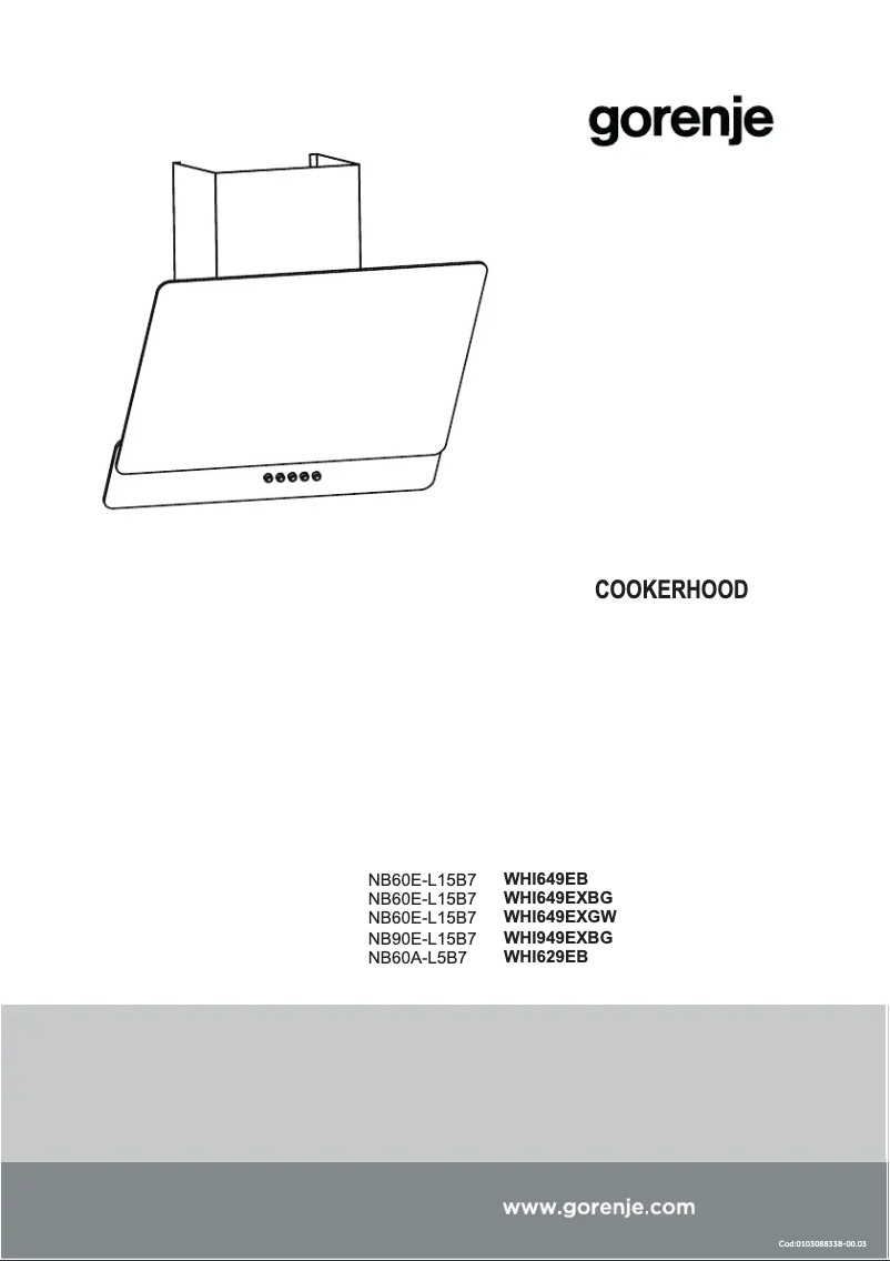 Página 1 del manual Manual de usuario Gorenje WHI649EXBG