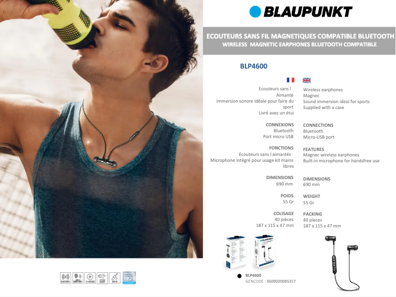 Page n°1 - Manuel utilisateur Blaupunkt BLP4600