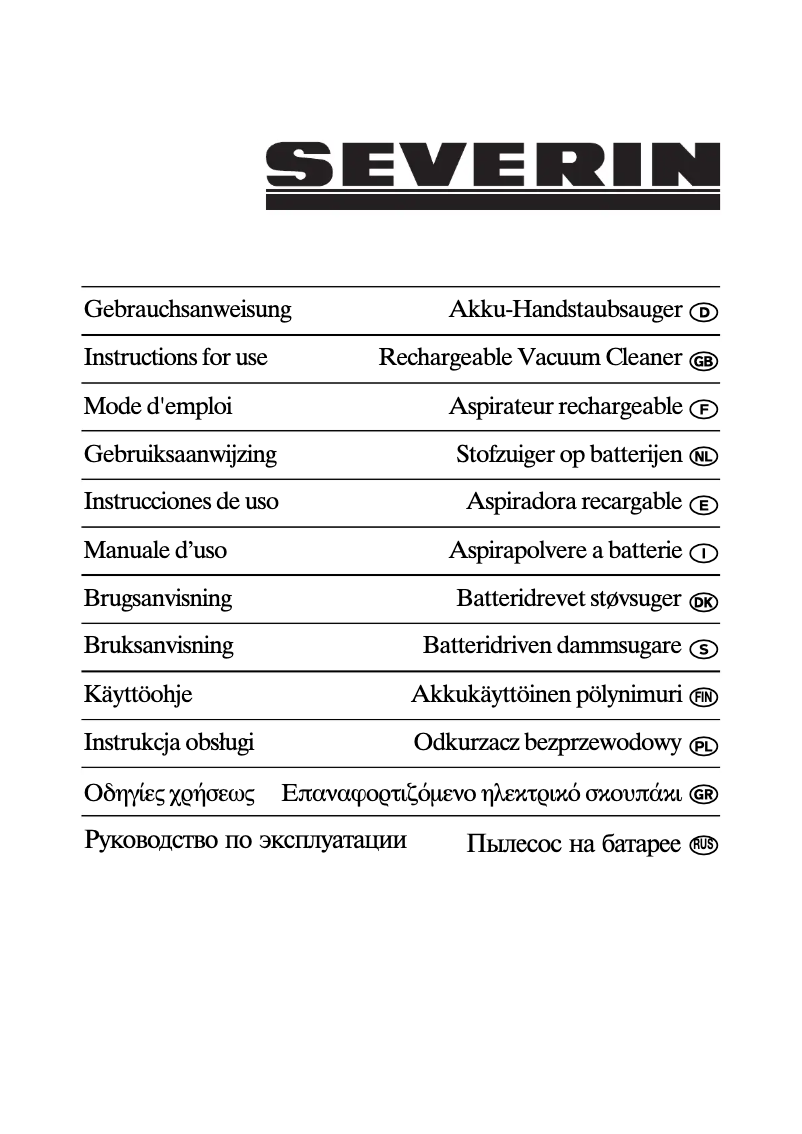 Page n°1 - Manuel utilisateur Severin AH 7909