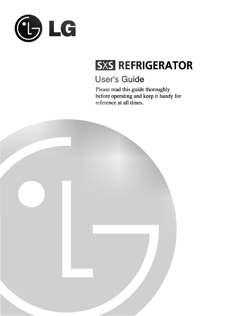 Page 1 de la notice Manuel utilisateur LG GR-P267FTB