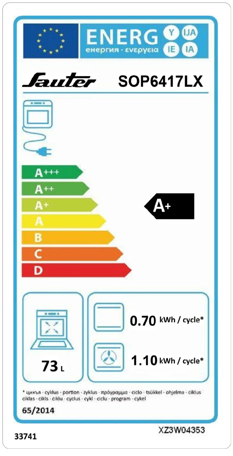 Image de la première page du manuel de l'appareil SOP6417LX