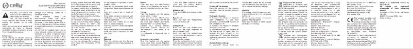 Page 1 de la notice Manuel utilisateur Celly BH Twins Air