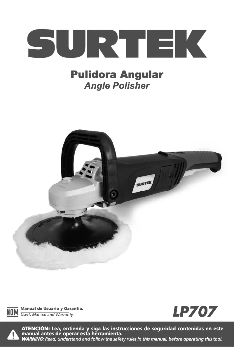 Page n°1 - Manuel utilisateur Urrea LP707