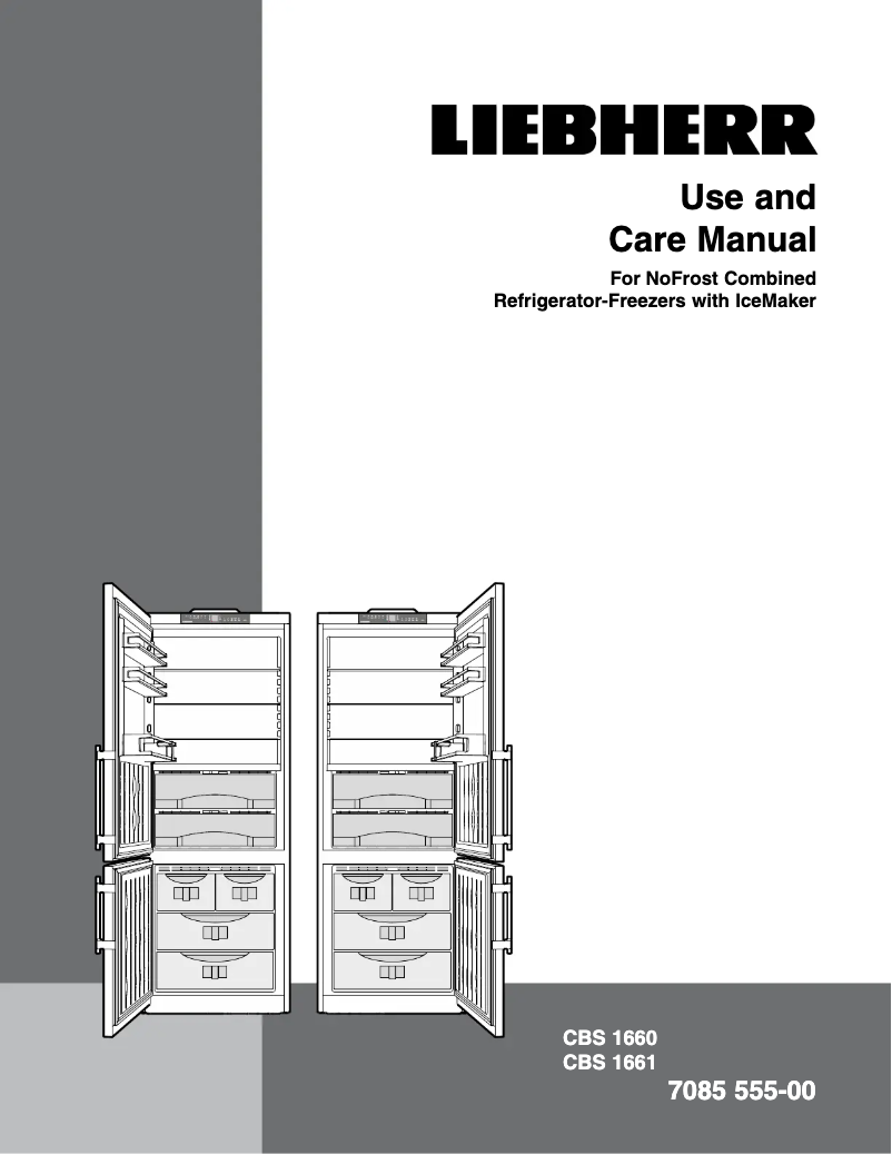 Page 1 de la notice Manuel utilisateur Liebherr CBS 1660