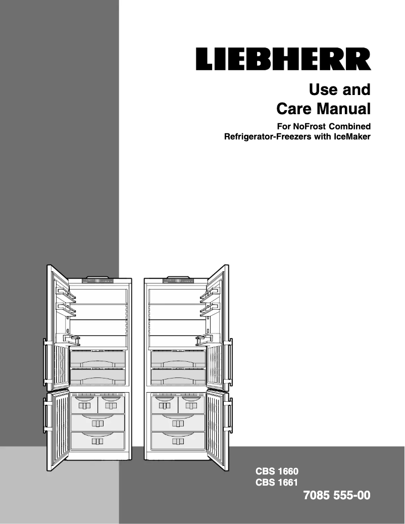 Page n°1 - Manuel utilisateur Liebherr CBS 1660