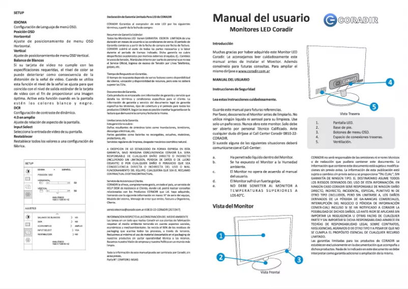 Image de la première page du manuel de l'appareil 19WFE