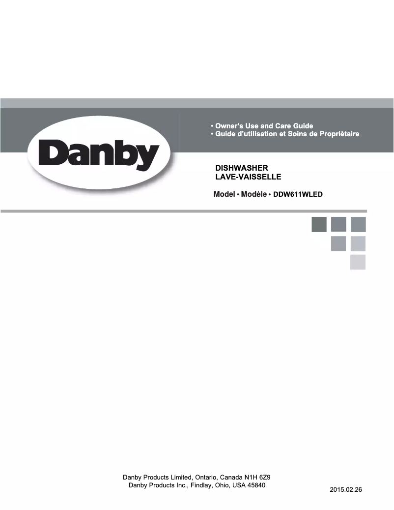 Page 1 de la notice Manuel utilisateur Danby DDW611WLED