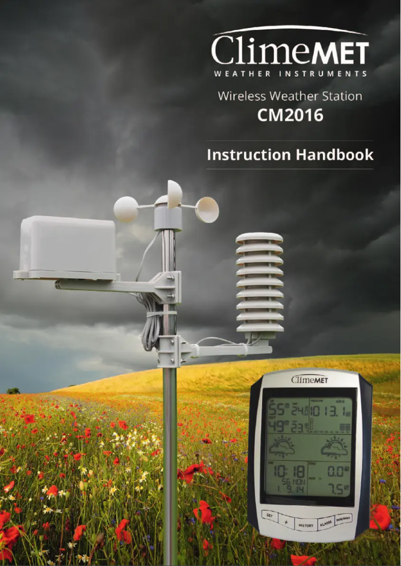 Image de la première page du manuel de l'appareil CM2016