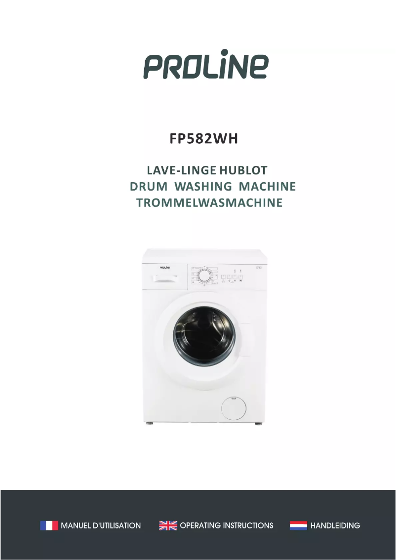 Page 1 de la notice Manuel utilisateur Proline FP582WH