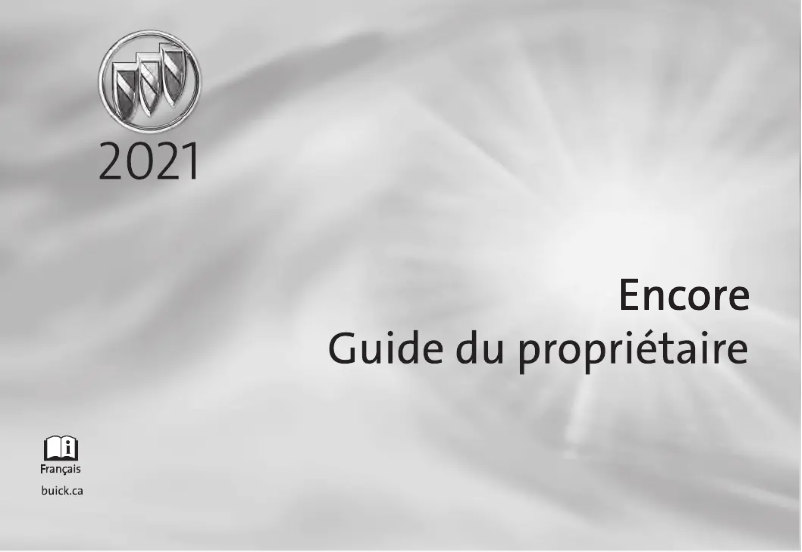 Page 1 de la notice Manuel utilisateur Buick Encore (2021)
