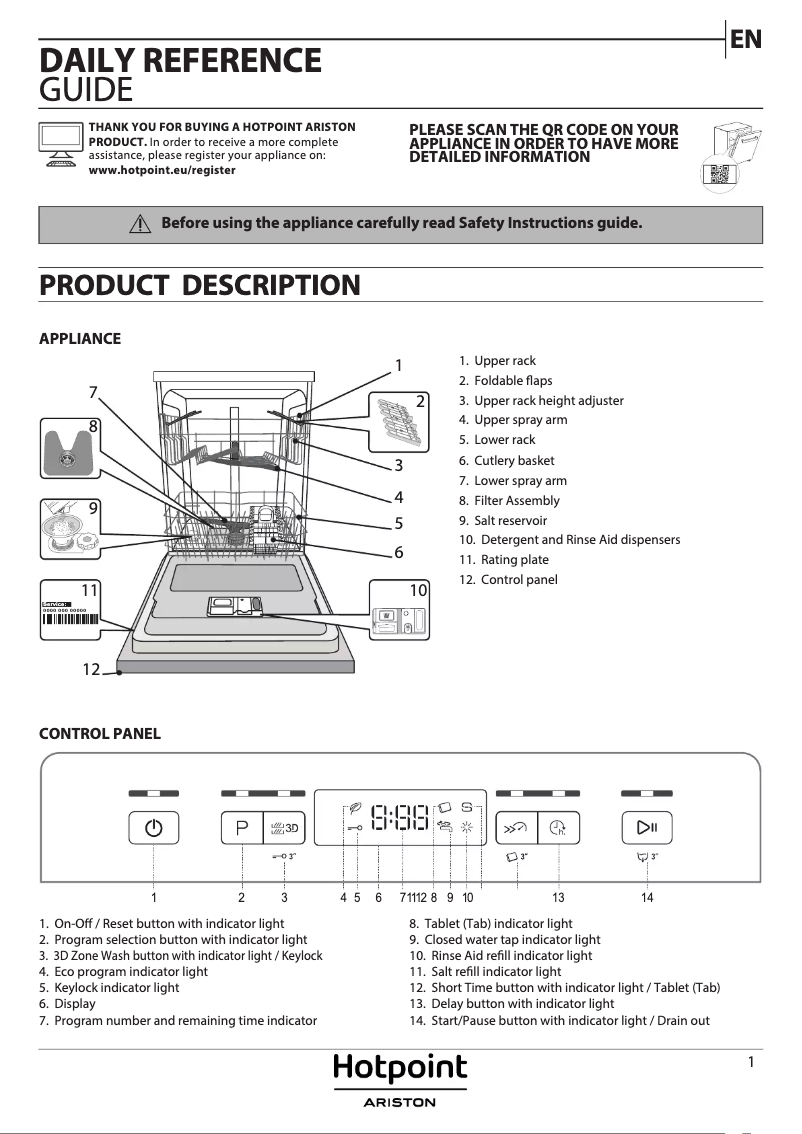 Image de la première page du manuel de l'appareil HFC 3C41 CW X