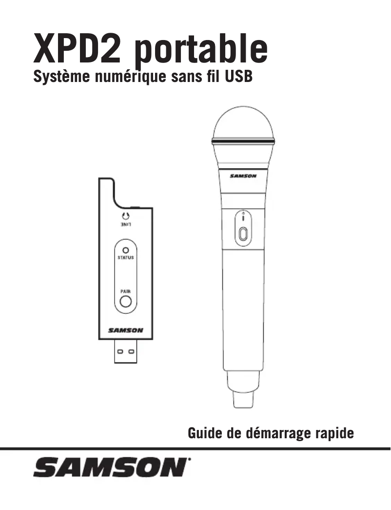 Page 1 de la notice Manuel utilisateur Samson RXD2