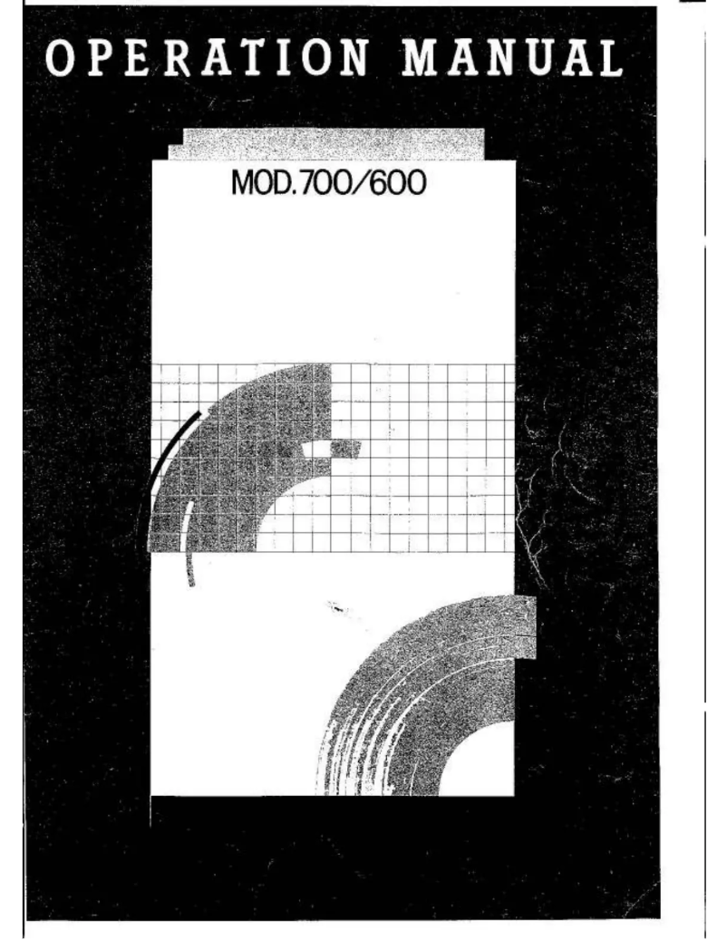Page n°1 - Manuel utilisateur Silver Reed 700