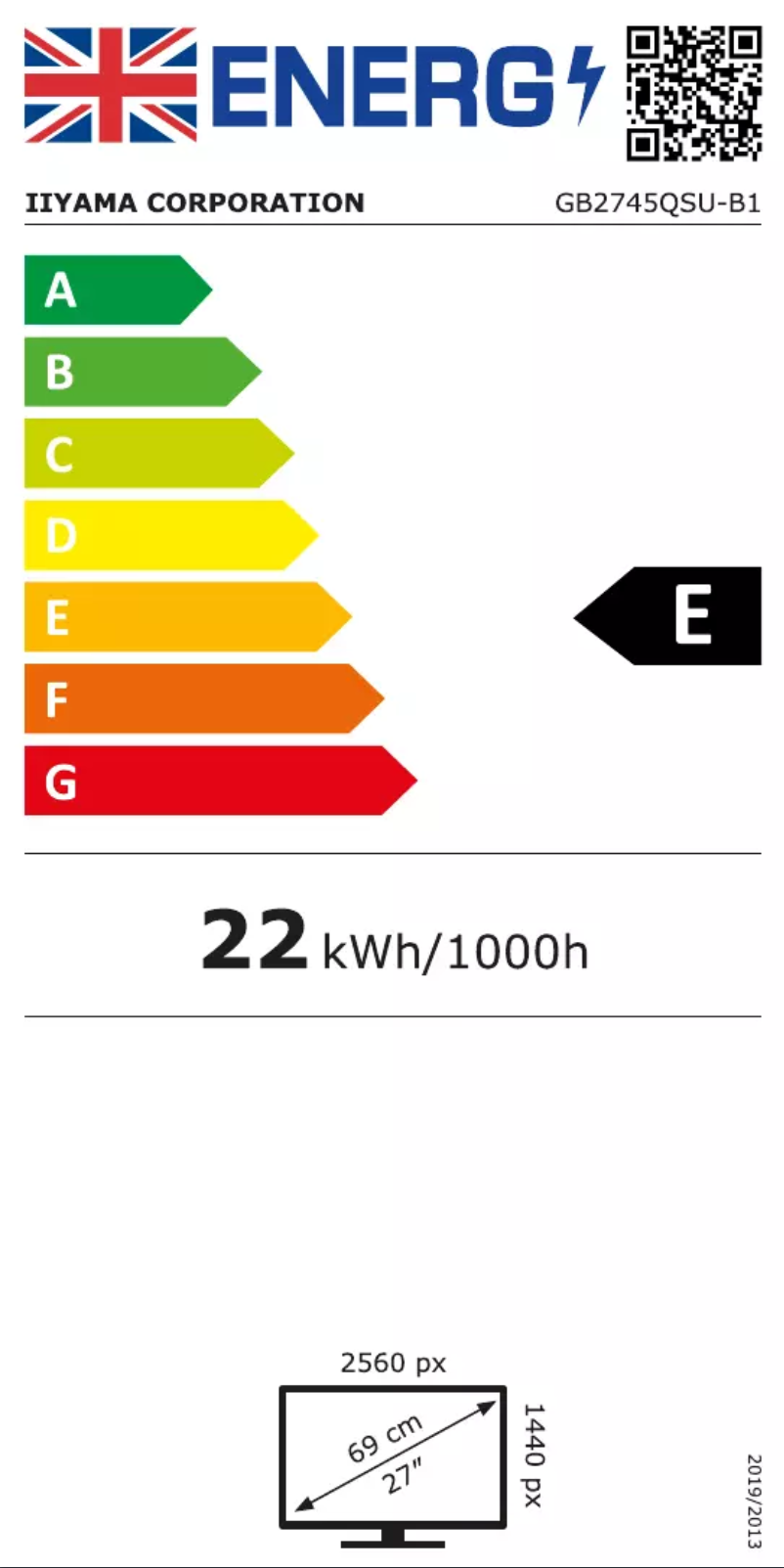 Image de la première page du manuel de l'appareil G-Master GB2745QS