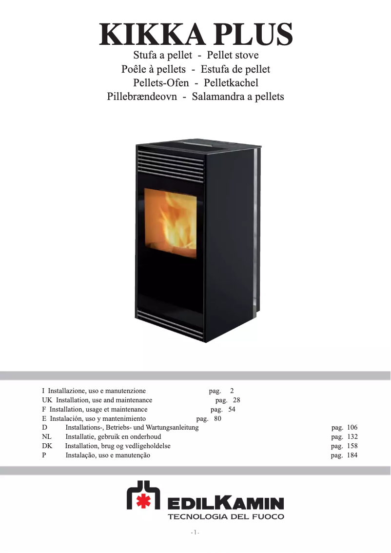 Image de la première page du manuel de l'appareil KIKKA PLUS