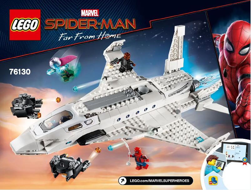 Page 1 de la notice Consignes visuelles Lego Marvel Super Heroes 76130