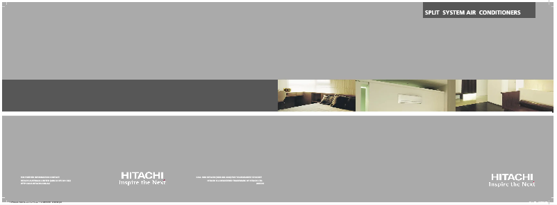 Page 1 de la notice Brochure Hitachi RAS-260GA